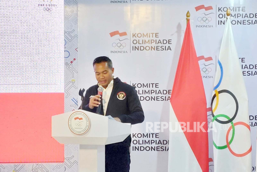 Ketua Umum Akuatik Indonesia, Anindya Novyan Bakrie resmi ditunjuk sebagai Chef de Mission Indonesia (CdM) di Olimpiade Paris 2024, Jumat (5/1/2024).  