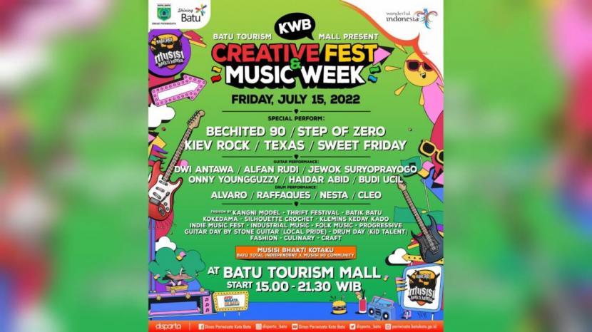 Kota Wisata Batu Creative Fest & Music Week digelar di Batu Tourism Mall (BTM). (Foto-foto: Dinas Pariwisata Kota Batu/jatimnow.com)