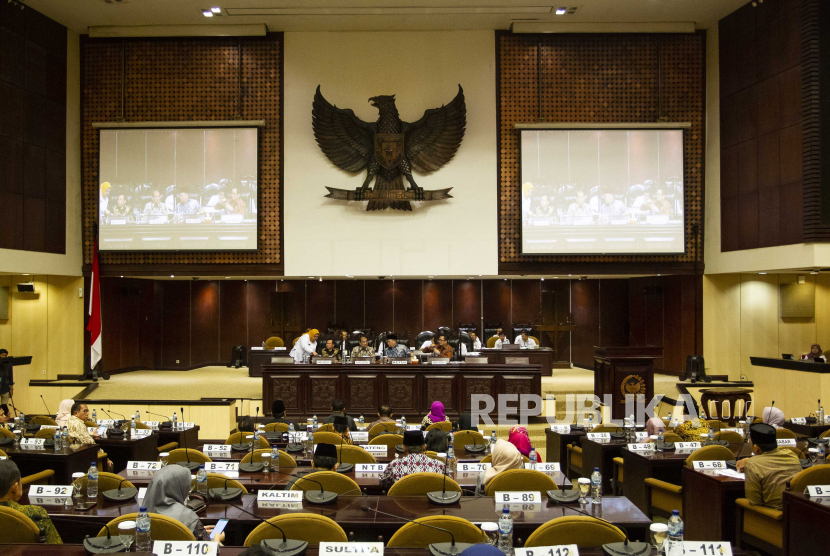 Suasana Sidang DPD di gedung Nusantara V, Kompleks Parlemen, Senayan, Jakarta. Pengamat menilai pembentukan Pansus Kecurangan Pemilu di DPD bentuk anomali politik.