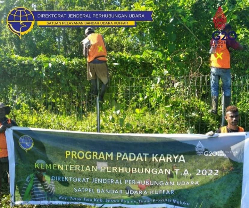 Bandara Kuffar Menjalin Silaturahmi dengan Masyarakat Lewat Padat Karya