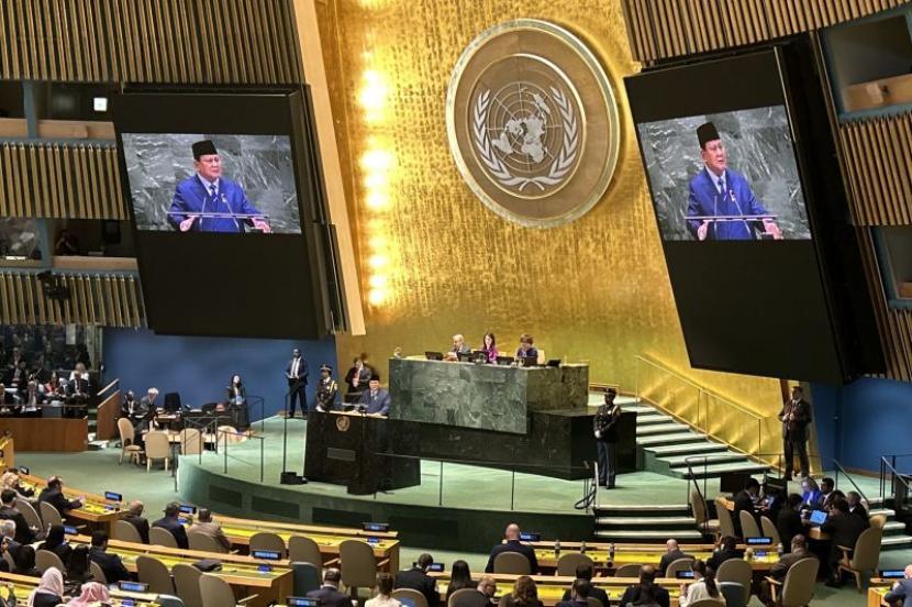 President Prabowo's speech at the general debate of the UNGA.