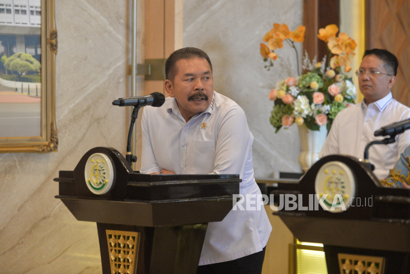 Survei Indikator politik masih menempatkan Kejaksaan Agung sebagai lembaga hukum paling dipercaya publik. Foto ilustrasi Jaksa Agung ST Burhanuddin.