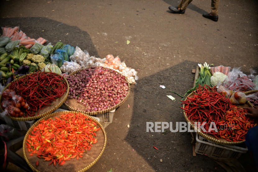 Suasana pasar tradisional. Harga Cabai dan Sayur di Kota Tanjungpinang Naik Sepekan Terakhir