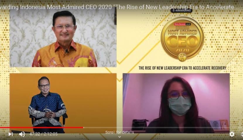 Inilah Para Peraih Indonesia Most Admired CEO 2020. (FOTO: Screenshot via Youtube)
