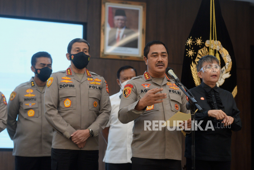 Kabareskrim Komjen Agus Andrianto J di Mabes Polri, Jakarta, Selasa (9/8/2022) malam WIB. 