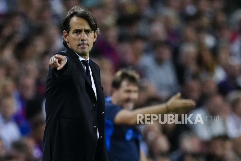 Pelatih kepala Inter Simone Inzaghi bersiap membawa timnya menghadapi Bayern Muenchen di Liga Champions.