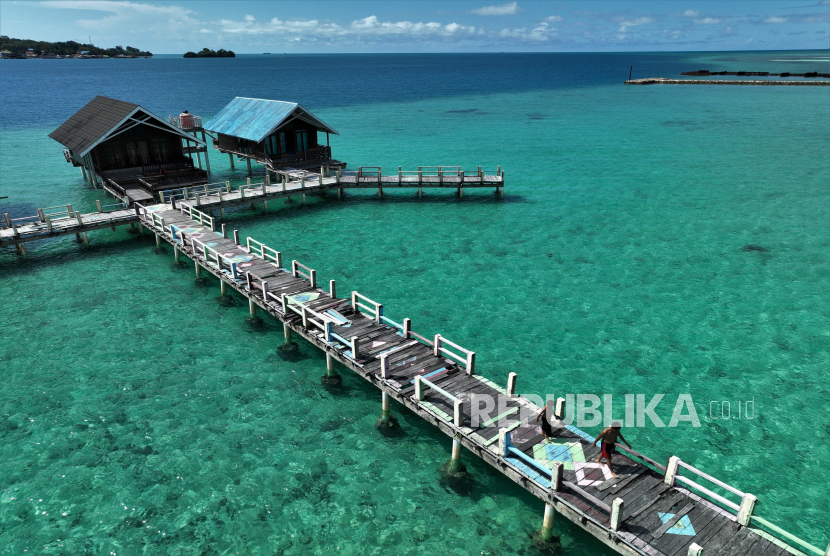 Ilustrasi destinasi wisata di Konawe Sulawesi Tenggara. 