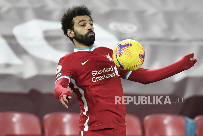 Penyerang Liverpool  Mohamed Salah.