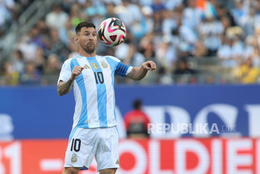 Penyerang Argentina Lionel Messi 