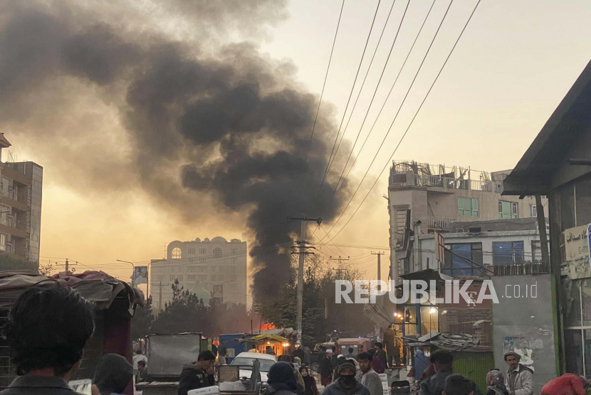Ilustrasi ledakan di Kabul, Afghanistan. ISIS Klaim Sebagai Dalang Serangan Mematikan di Hotel Kabul