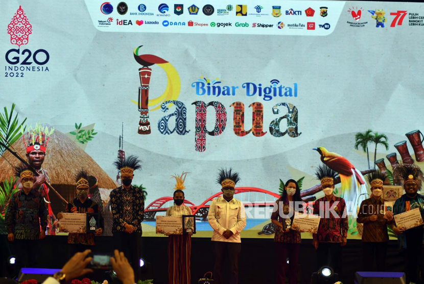 Ilustrasi promosi pariwisata di Papua.