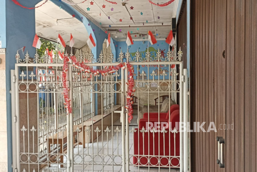 Kondisi Daycare Wensen School Indonesia yang terletak di Jalan Putri Tunggal, Harjamukti, Depok Jawa Barat pada Kamis (1/8/2024). 