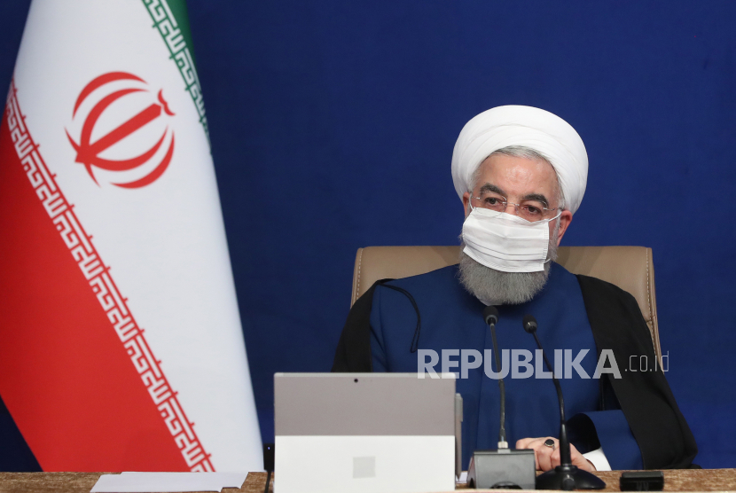 Presiden Iran Hassan Rouhani. Foto bertanggal 11 November 2020.