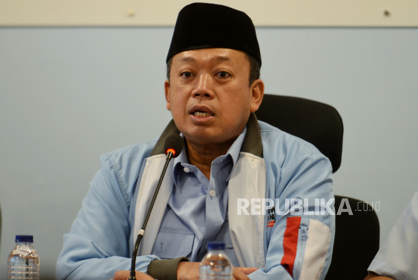 Sekretaris Tim Kampanye Nasional (TKN) Prabowo-Gibran, Nusron Wahid. TKN Prabowo-Gibran sebut temuan PPATK soal aliran dana belum tentu tindak pidana.