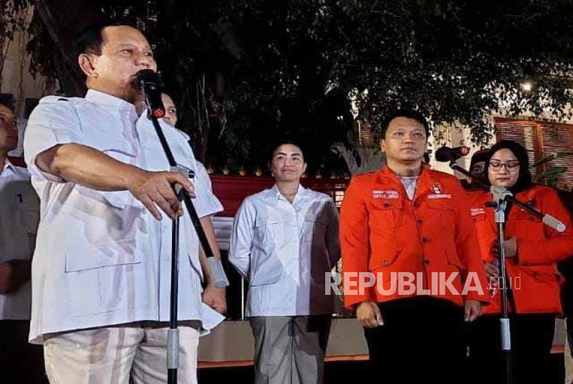 Ketua Umum GMNI, Imanuel Cahyadi, bertemu dengan Ketua Umum Partai Gerindra, Prabowo Subianto di Rumah Kertanegara.