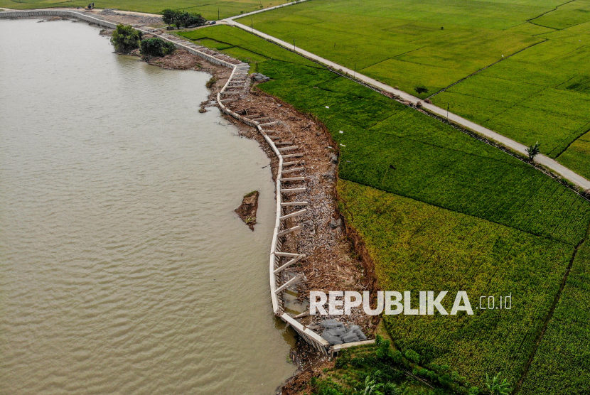 Baru Selesai Dibangun, Tanggul Sungai Bengawan Solo Senilai Rp40 miliar Rusak