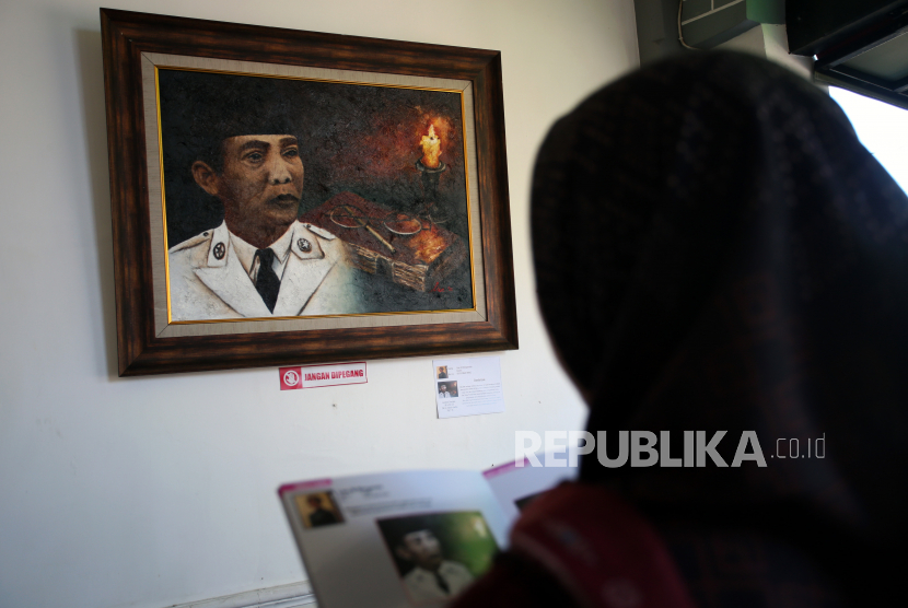 Ilustrasi lukisan Soekarno. Soekarno merupakan anak ideologi dari pendiri Syarikat Islam 