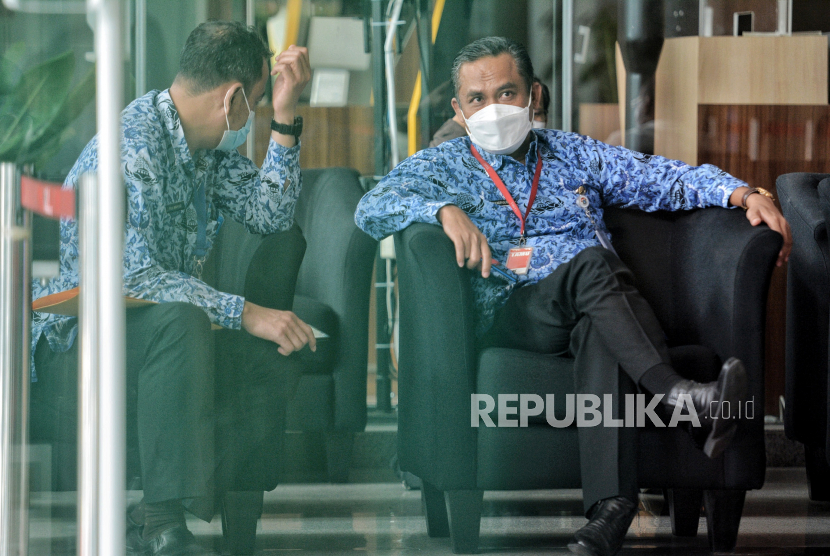 Kepala Inspektorat DKI Jakarta Syaefulloh Hidayat (kanan).Inspektorat DKI akan memeriksa dulu terkat revitalisasi Pasar Senen yang mangkrak.