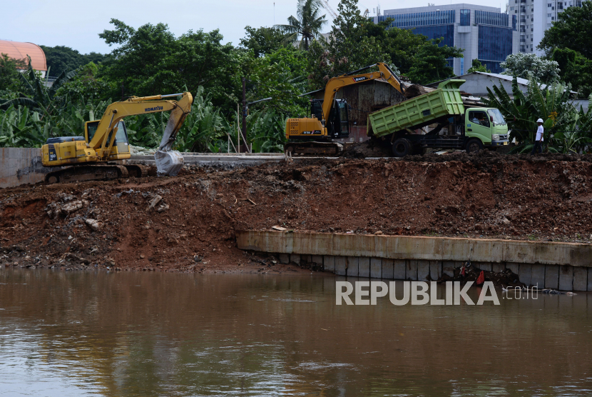 Ilustrasi proyek normalisasi sungai. PT Waskita Karya (Persero) Tbk berhasil mendapatkan proyek di daerah Bima, Nusa Tenggara Barat (NTB). 