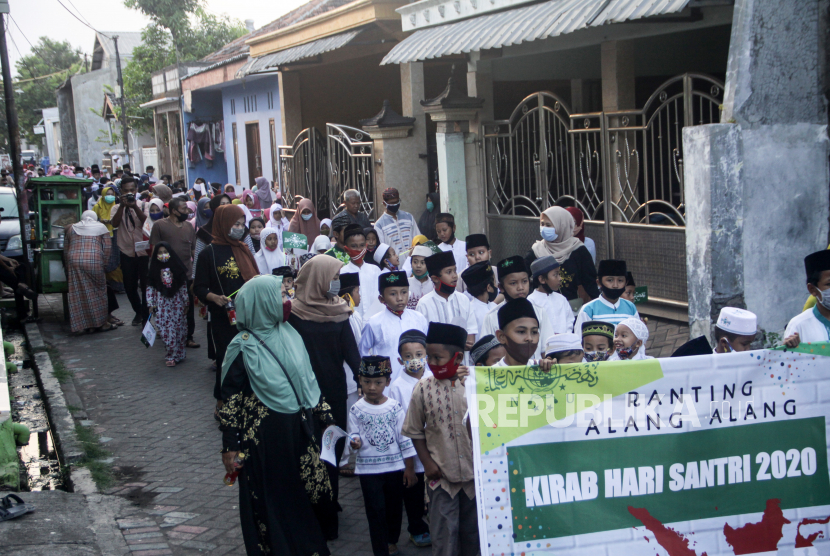 Al-Irsyad Al-Islamiyah Bogor mengajak umat rayakan Hari Santri. Ilustrasi pawai Hari Santri Nasional 