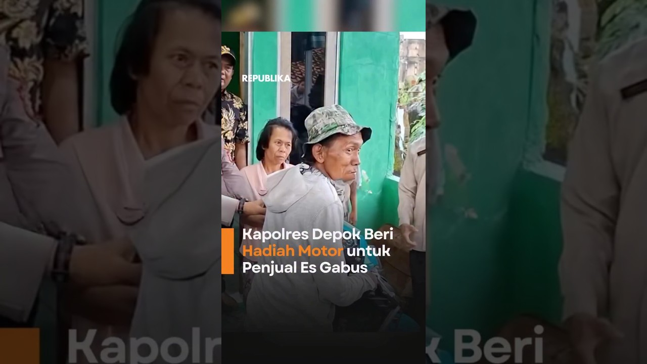 Warga Penjual Es Gabus yang Terintimidasi Aparat Diberi Hadiah Motor