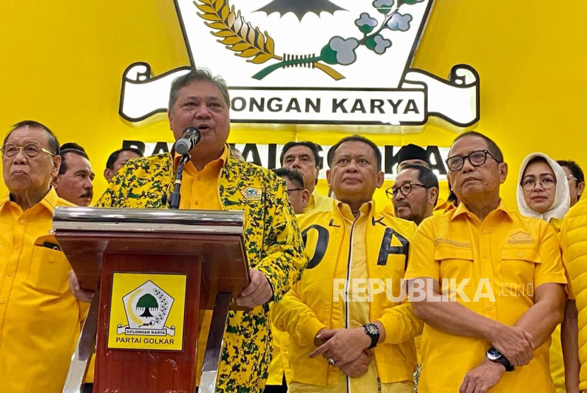 Ketua Umum Partai Golkar, Airlangga Hartarto. Golkar telah menang besar di Pileg 2024 dan kini mulai fokus di Pilkada Serentak 2024.