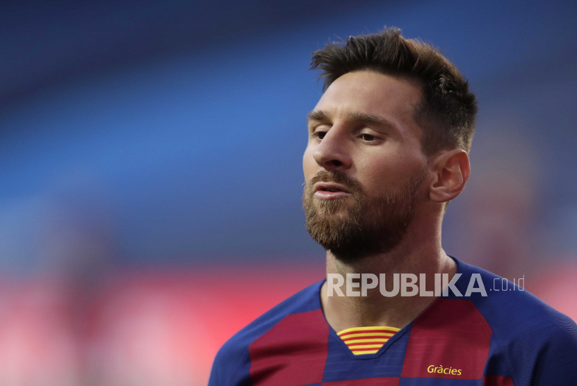 Penyerang Barcelona, Lionel Messi 