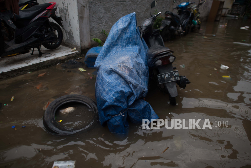 Banjir rob di Jakarta Utara, akhir pekan lalu (Ilustrasi). 