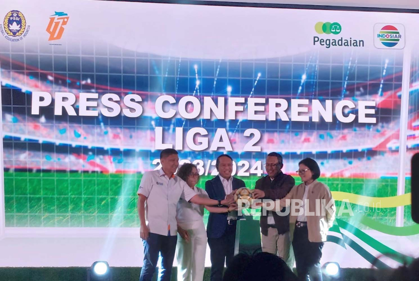 Peluncuran resmi Pegadaian sebagai sponsor utama Liga 2 2023/2024. 