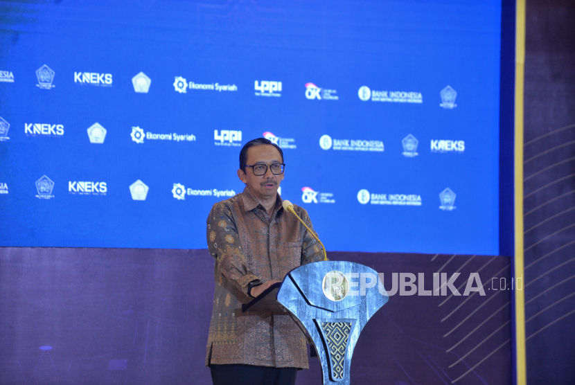 Deputi Gubernur Bank Indonesia Juda Agung. Bank Indonesia (BI) memastikan akan bersinergi dengan Pemerintahan Prabowo Subianto-Gibran Rakabuming Raka dalam upaya meningkatkan pertumbuhan ekonomi.