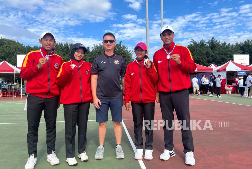 Timnas woodball Indonesia berhasil membawa pulang 1 medali emas dan satu medali perak dari Taiwan International Cup 2023. 