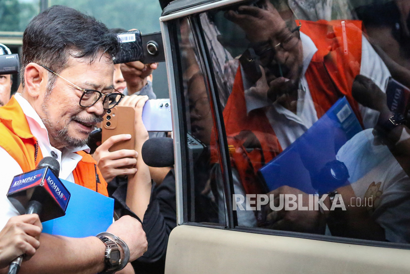 Tersangka kasus dugaan korupsi di Kementerian Pertanian Syahrul Yasin Limpo.