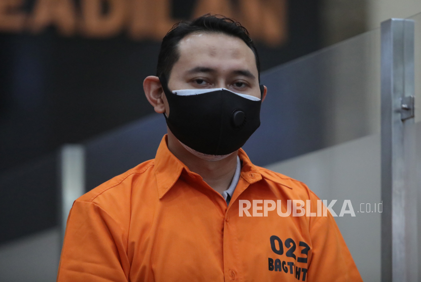 Tersangka Bupati Nganjuk NRH dihadirkan saat konferensi pers OTT Bupati Nganjuk di Bareskrim Polri, Jakarta, beberapa waktu lalu.