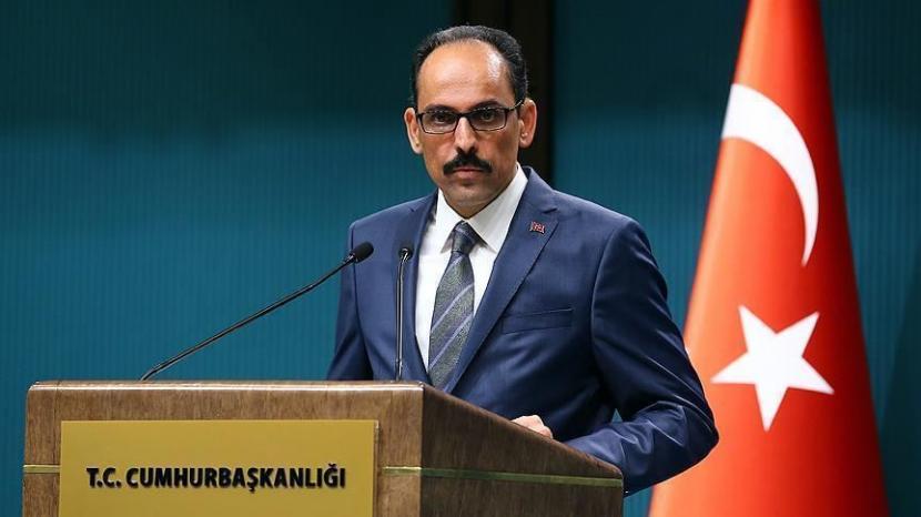 Jubir kepresidenan Turki Ibrahim Kalin menyatakan dukungan negaranya untuk rakyat Palestina setelah terjadi kesepakatan kontroversial Israel-UEA - Anadolu Agency