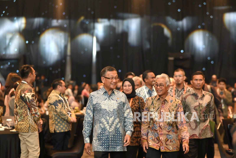 Menteri Energi dan Sumber Daya Mineral, Arifin Tasrif, saat menyampaikan sambutan dalam  International Convention on Indonesian Upstream Oil and Gas (ICIUOG) 2023 di Nusa Dua, Bali, Kamis (21/9/2023). 
