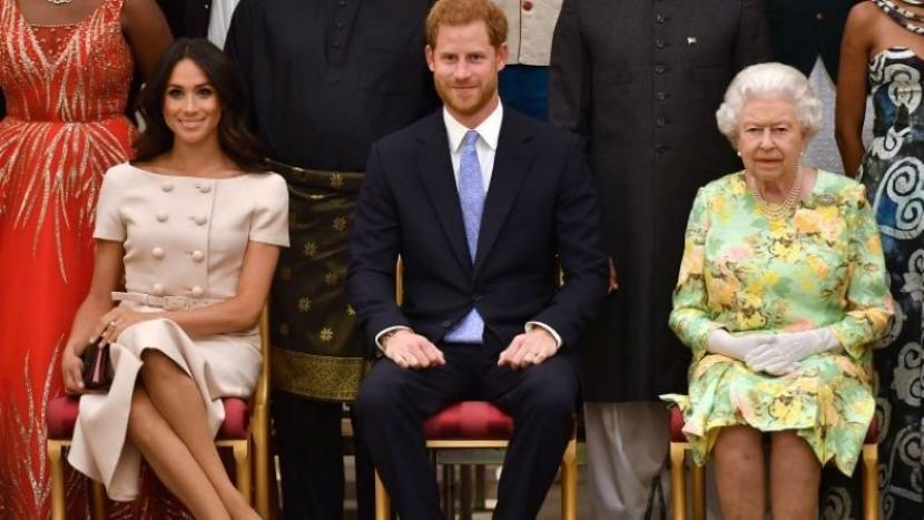 Meghan Markle, Pangeran Harry dan  ratu Elizabeth II