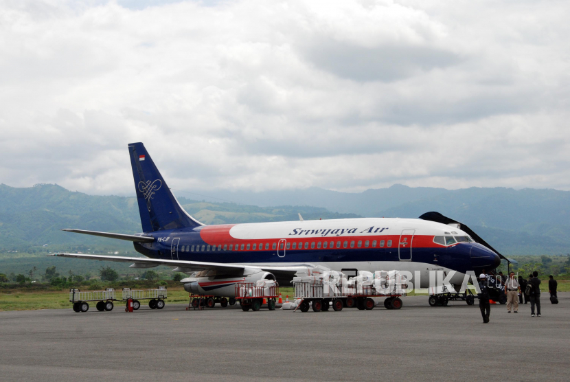 Pesawat Sriwijaya Ai/Ilustrasi. Pesawat Sriwijaya Air rute Jakarta Pontianak hilang kontak, Sabtu (9/1).