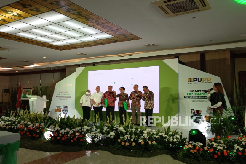 BP Tapera gelar Komitmen BP Tapera Wujudkan Layanan Prima sekaligus Pengundian Rejeki Tapera Periode 3 di Kementerian PUPR, Jakarta, Selasa (31/1).