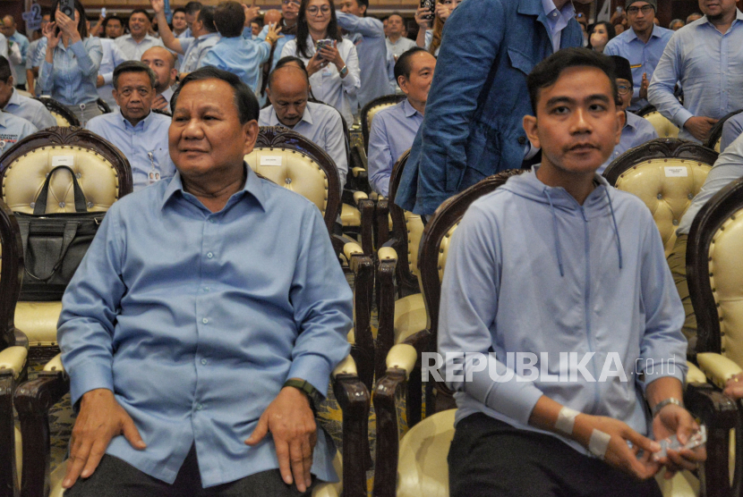 Pasangan capres-cawapres no urut 2 Prabowo Subianto-Gibran Rakabuming Raka. Pengamat dari UI sebut Prabowo-Gibran membutuhkan 'Jokowi Effect' kuasai suara Jateng.