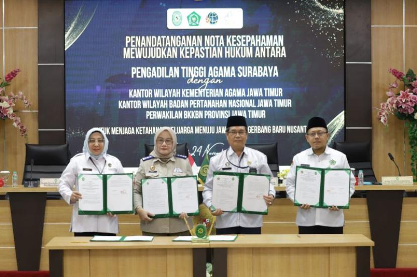 BPN Jatim-PTA Surabaya MoU penyelesaian sengketa aset keluarga.