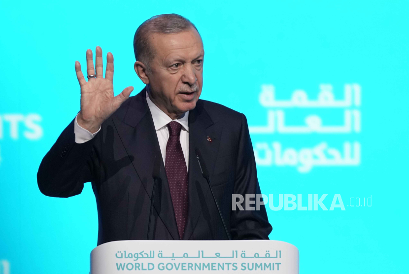 Presiden Turki Recep Tayyip Erdogan mengkritik keras kebijakan perang Israel