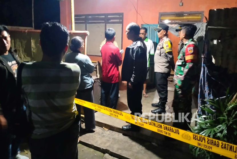 Tempat kejadian perkara (TKP) kasus adik yang diduga membunuh kakaknya di Desa Gemblegan, Kecamatan Kalikotes, Kabupaten Klaten, Jawa Tengah, Rabu (24/4/2024).