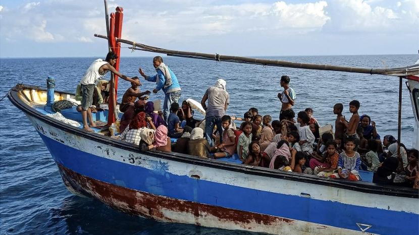 Human Trafficking Jadi Belenggu Para Pencari Suaka di Lautan Aceh Utara