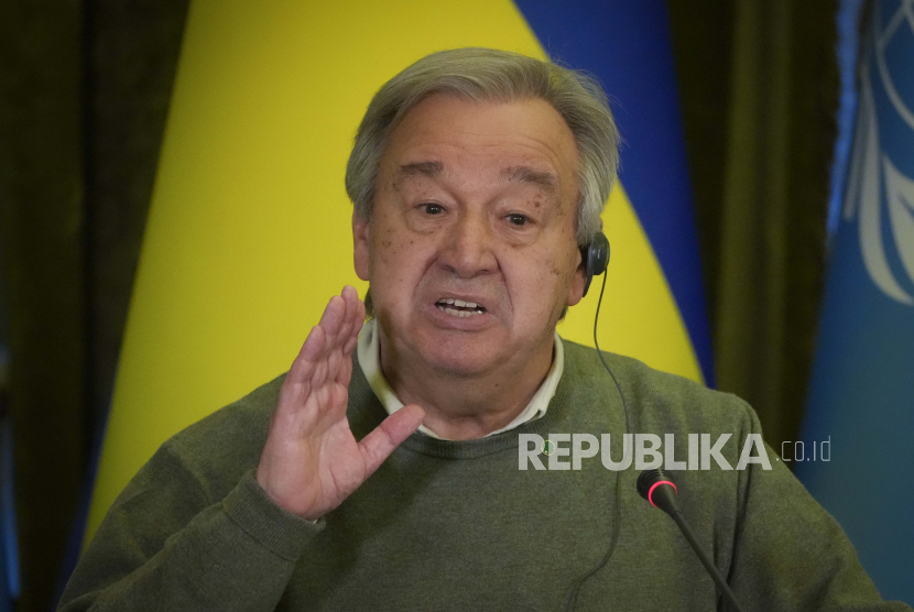 Sekretaris Jenderal PBB Antonio Guterres sangat prihatin dengan kelaparan yang meluas karena perang di Ukraina. 
