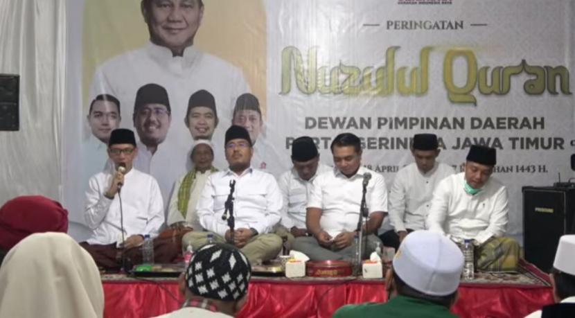 Kenang Kemenangan Prabowo di Jember, Gerindra Jatim Peringati Nuzulul Quran