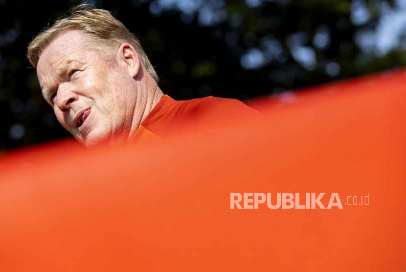 Pelatih timnas Belanda, Ronald Koeman.