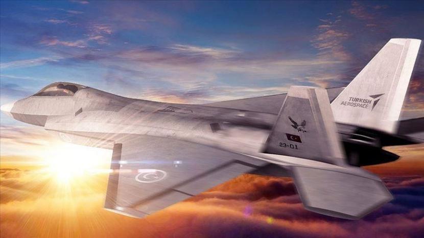 Jet TF-X generasi ke-5 asli yang diproyeksikan terbang pada pertengahan 2020-an akan dimasukkan ke inventaris Angkatan Udara Turki paling lambat tahun 2030 - Anadolu Agency