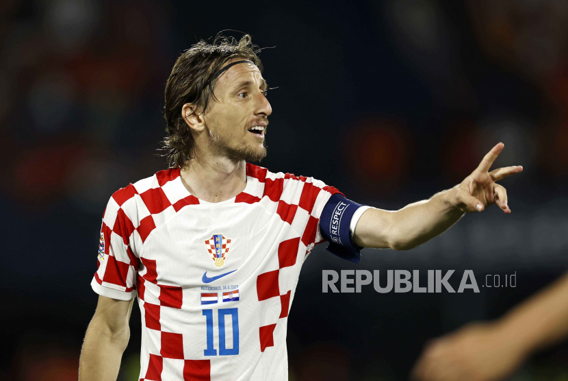 Kapten Timnas Kroasia Luka Modric. 