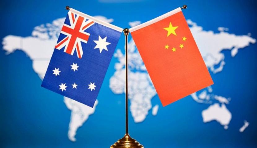 Bendera Australia dan China. (Visual China Group)