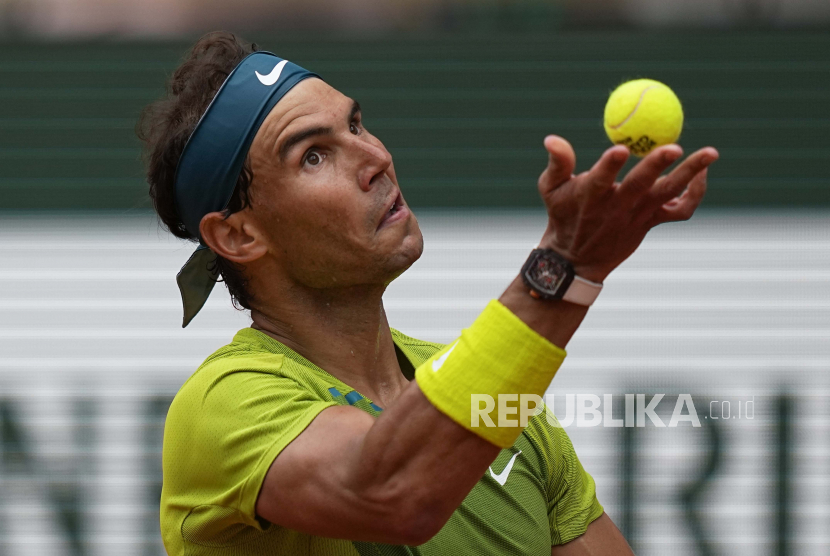 Petenis Spanyol Rafael Nadal bertahun-tahun menderita masalah di kakinya yang disebut sindrom Muller-Weiss. Ilustrasi.
